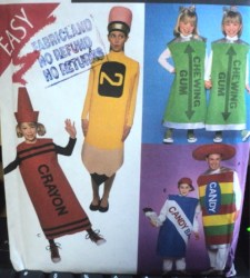 8334 GUM, CANDY BAR/ ROLL, PENCIL, CRAYON KID ADULT  EZ PATTERN
